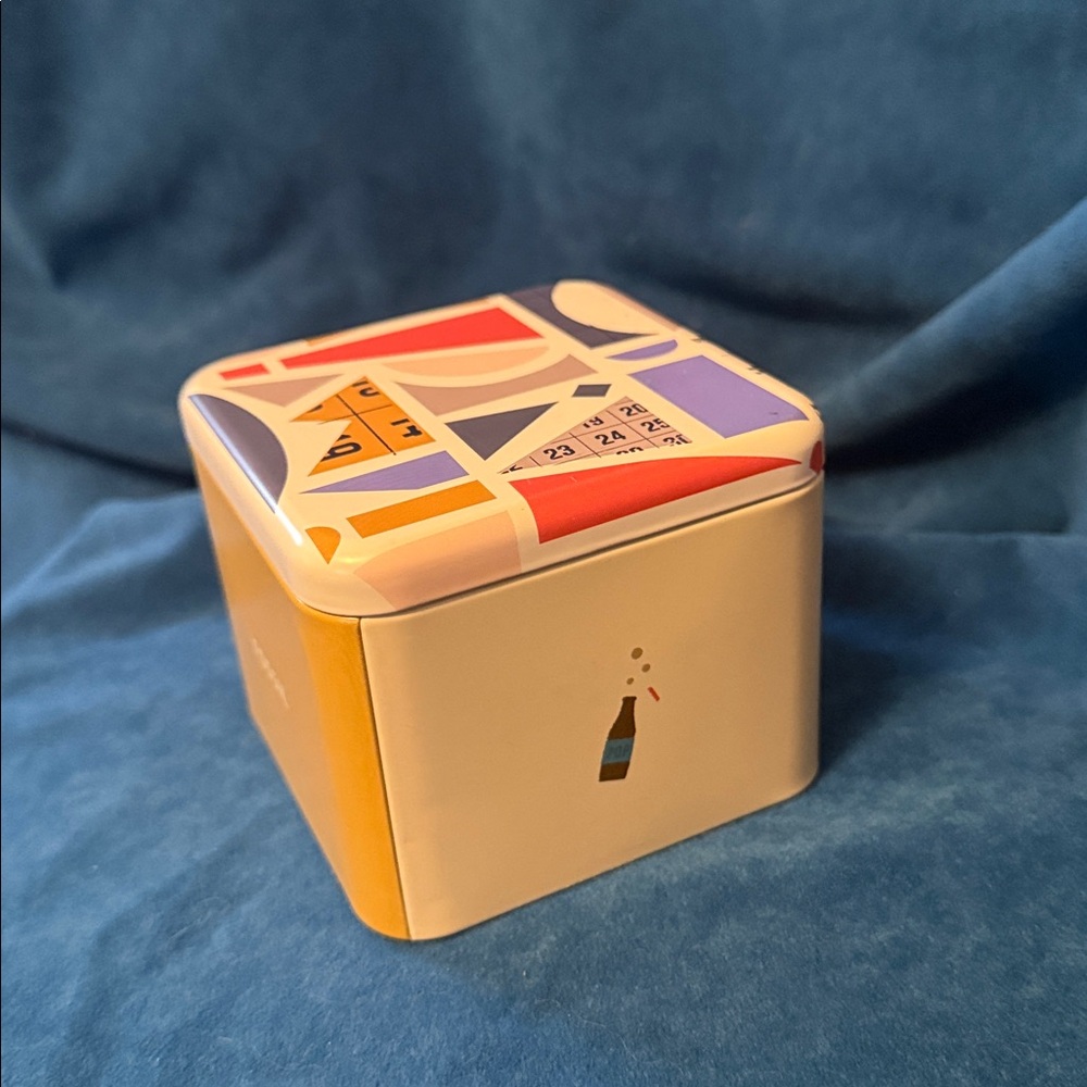 Fossil Multicolor Abstract Tin Box - Picture 2 of 4